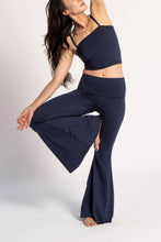 Load image into Gallery viewer, Solid Navy Crop Bell Bottom ♡