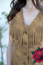 Load image into Gallery viewer, Wild Rose Fringe Vest