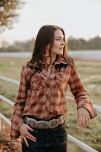 Load image into Gallery viewer, Pretty Plaid Cowboy Button Up
