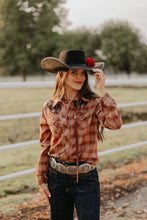 Load image into Gallery viewer, Pretty Plaid Cowboy Button Up