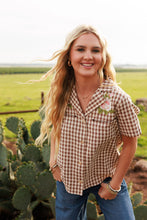 Load image into Gallery viewer, Western Gingham Blouse