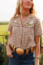 Load image into Gallery viewer, Western Gingham Blouse