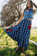 Load image into Gallery viewer, Sweet Blue Rodeo Skirt