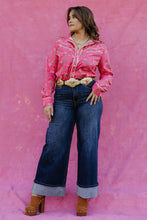 Load image into Gallery viewer, Rebel Rose Button Up