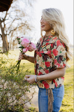 Load image into Gallery viewer, Blooming Bronc Blouse