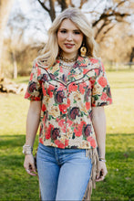 Load image into Gallery viewer, Blooming Bronc Blouse