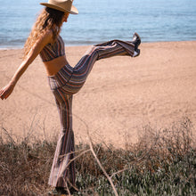 Load image into Gallery viewer, Ribbon Stripe Long Bell Bottom ♡