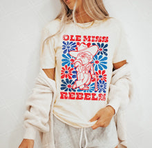 Load image into Gallery viewer, Groovy Floral Mascot Tee - Adult