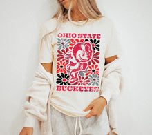 Load image into Gallery viewer, Groovy Floral Mascot Tee - Adult