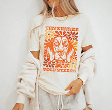 Load image into Gallery viewer, Groovy Floral Mascot Tee - Adult
