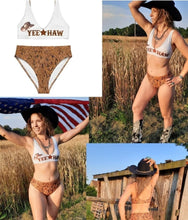 Load image into Gallery viewer, Yeehaw Tooled Leather Print Bikini