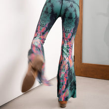 Load image into Gallery viewer, Eagle Feather Green Crop Bell Bottom
