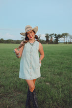 Load image into Gallery viewer, The Dobbs Denim Dress in Light Wash