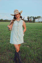Load image into Gallery viewer, The Dobbs Denim Dress in Light Wash