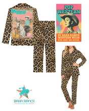 Load image into Gallery viewer, Baha Ranch Retro Pop Western Leopard Pajamas Set