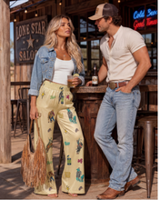 Load image into Gallery viewer, Baha Ranch The Last Roundup Rodeo High Waisted Wide Leg Pants