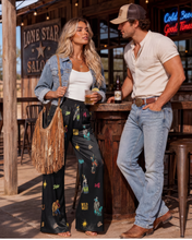 Load image into Gallery viewer, Baha Ranch The Last Roundup Rodeo High Waisted Wide Leg Pants