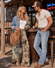 Load image into Gallery viewer, Baha Ranch Bohemian Dreams High Waisted Wide Leg Pants Inclusive Sizing