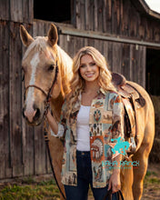 Load image into Gallery viewer, Baha Ranch Bohemian Dreams Cowgirl Button Up Blouse