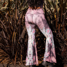 Load image into Gallery viewer, Eagle Feather Pink Crop Bell Bottom