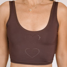 Load image into Gallery viewer, Heart Laser Brown Lover Tank ♡