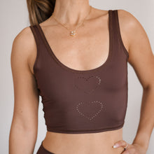 Load image into Gallery viewer, Heart Laser Brown Lover Tank ♡