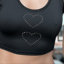 Load image into Gallery viewer, Heart Laser Black Lover Tank ♡