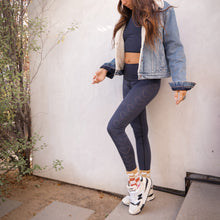 Load image into Gallery viewer, Heart Laser Navy Hot Pant ♡