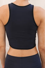 Load image into Gallery viewer, Heart Laser Navy Mermaid Tank ♡