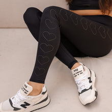 Load image into Gallery viewer, Heart Laser Black Hot Pant ♡