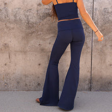 Load image into Gallery viewer, Solid Navy Long Bell Bottom ♡