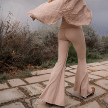 Load image into Gallery viewer, Solid Tan Crop Bell Bottom ♡
