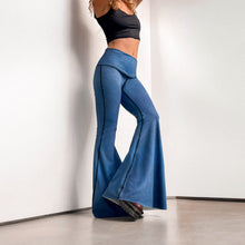 Load image into Gallery viewer, Denim Twill Crop Bell Bottom