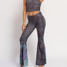 Load image into Gallery viewer, Mermaid Fairy Queen Teal Crop Bell Bottom