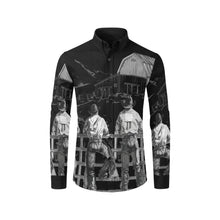 Load image into Gallery viewer, Sepia Cowboy Ranch Long Sleeve Button Up Arena Shirt