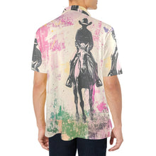 Load image into Gallery viewer, Baha Ranch Retro Pop Western Trail Ride Polo Shirt