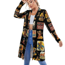 Load image into Gallery viewer, Vintage Cowboy Collage Western Lightweight Cardigan