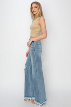 Load image into Gallery viewer, RISEN Mid Rise Button Fly Wide Leg Jeans