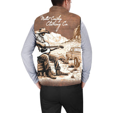 Load image into Gallery viewer, Mullet Cowboy in Desert Men's Puffy Vest
