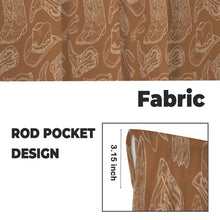 Load image into Gallery viewer, Western Print Curtains Window Curtain 28"x40" (2-Piece) Made in America