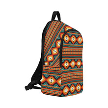 Load image into Gallery viewer, Orange Aztec Backpack