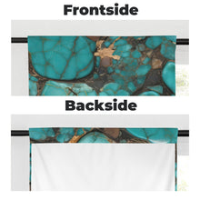 Load image into Gallery viewer, Turquoise Window Curtains 28"x40" (2-Piece) Made in America
