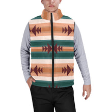 Load image into Gallery viewer, Cocoa Aztec Men's Puffy Vest