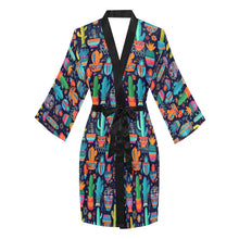 Load image into Gallery viewer, Crazy Cactus Lady Women's Lounge Kimono Robe