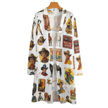 Load image into Gallery viewer, Vintage Cowboy Collage Western Lightweight Cardigan