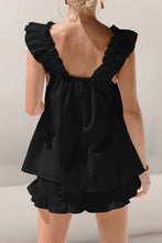 Load image into Gallery viewer, Ruffled Square Neck Top and Shorts Set