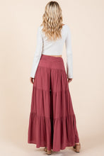 Load image into Gallery viewer, Mittoshop Tier Detail Smocked Elastic Waist Wide Leg Pants