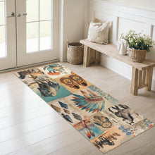 Load image into Gallery viewer, Baha Ranch Bohemian Southwest Floor Rug Runner Indoor 60" x 22" Made in America