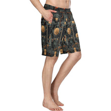 Load image into Gallery viewer, Baha Ranch Cyber Digital Gaming Men's Beach Board Swim Shorts