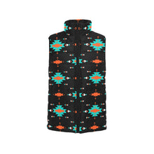 Load image into Gallery viewer, Turquoise Orange Aztec Women's Western Puffy Vest